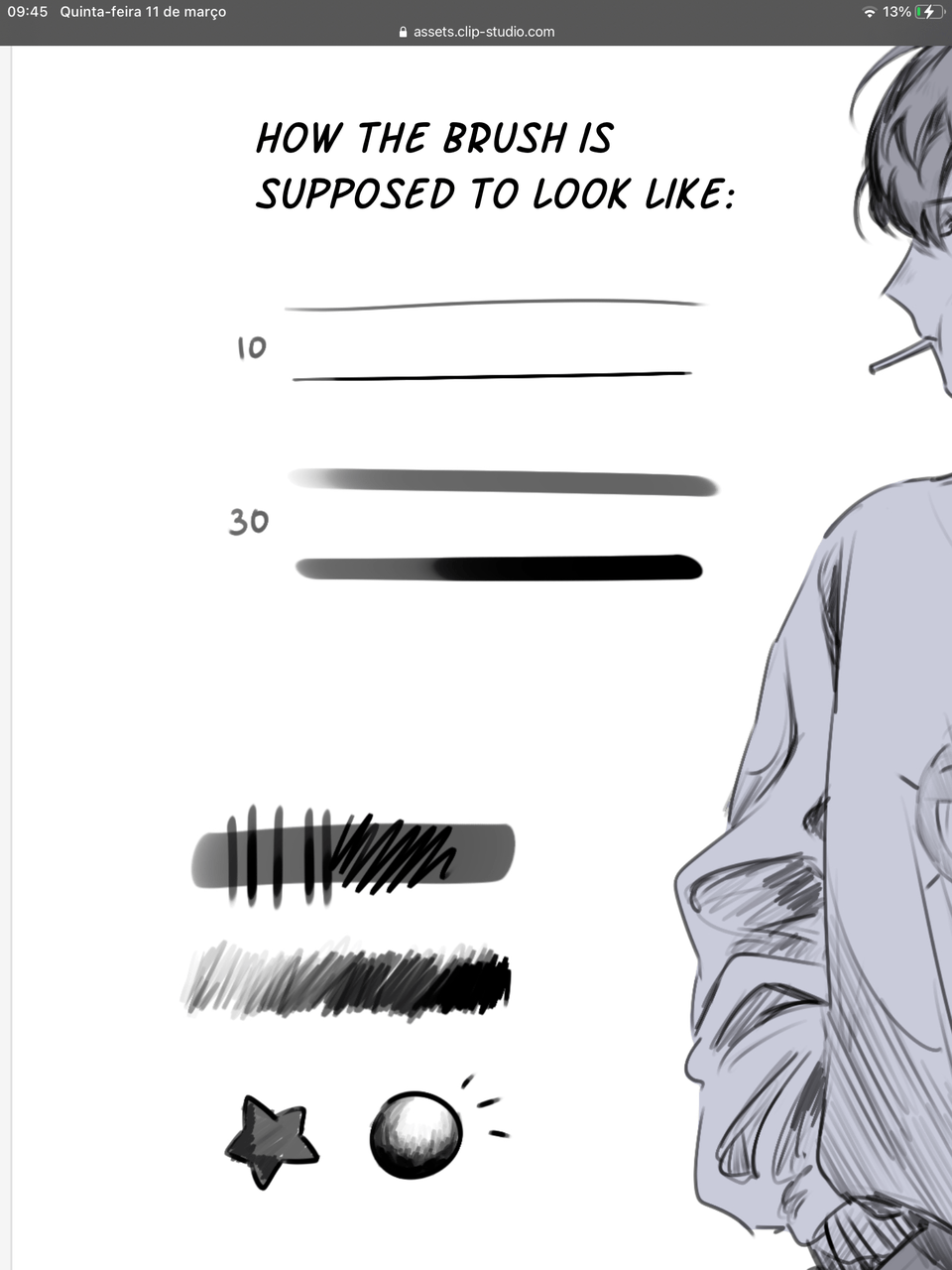 Brushes not working (pen pressure related) Ipad CLIP STUDIO ASK