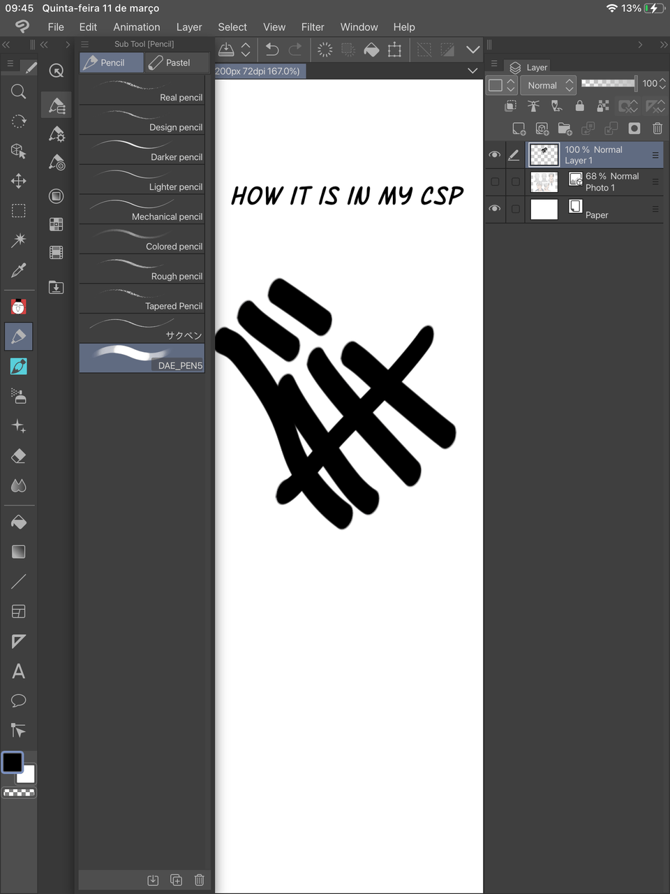 Brushes not working (pen pressure related) Ipad CLIP STUDIO ASK