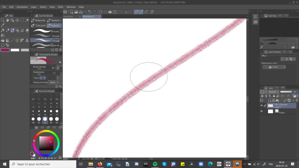 Pixelated lines when zoomed in CLIP STUDIO ASK