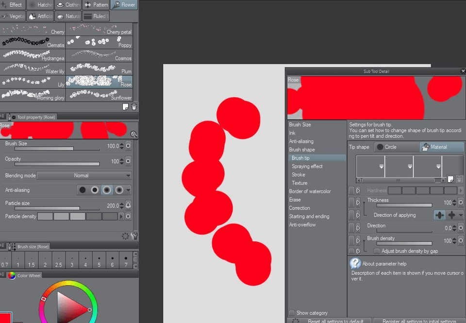 Effect Brush Materials Missing - CLIP STUDIO ASK