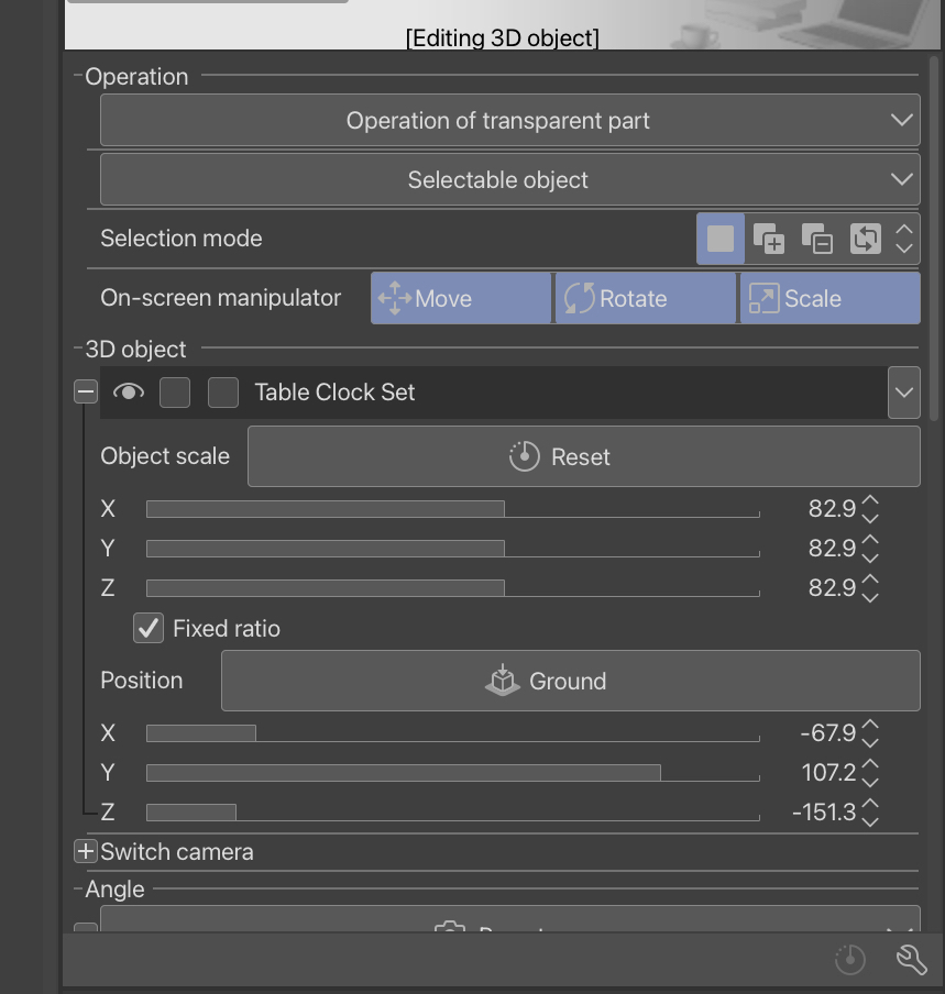 How to deselect 3D object CLIP STUDIO ASK