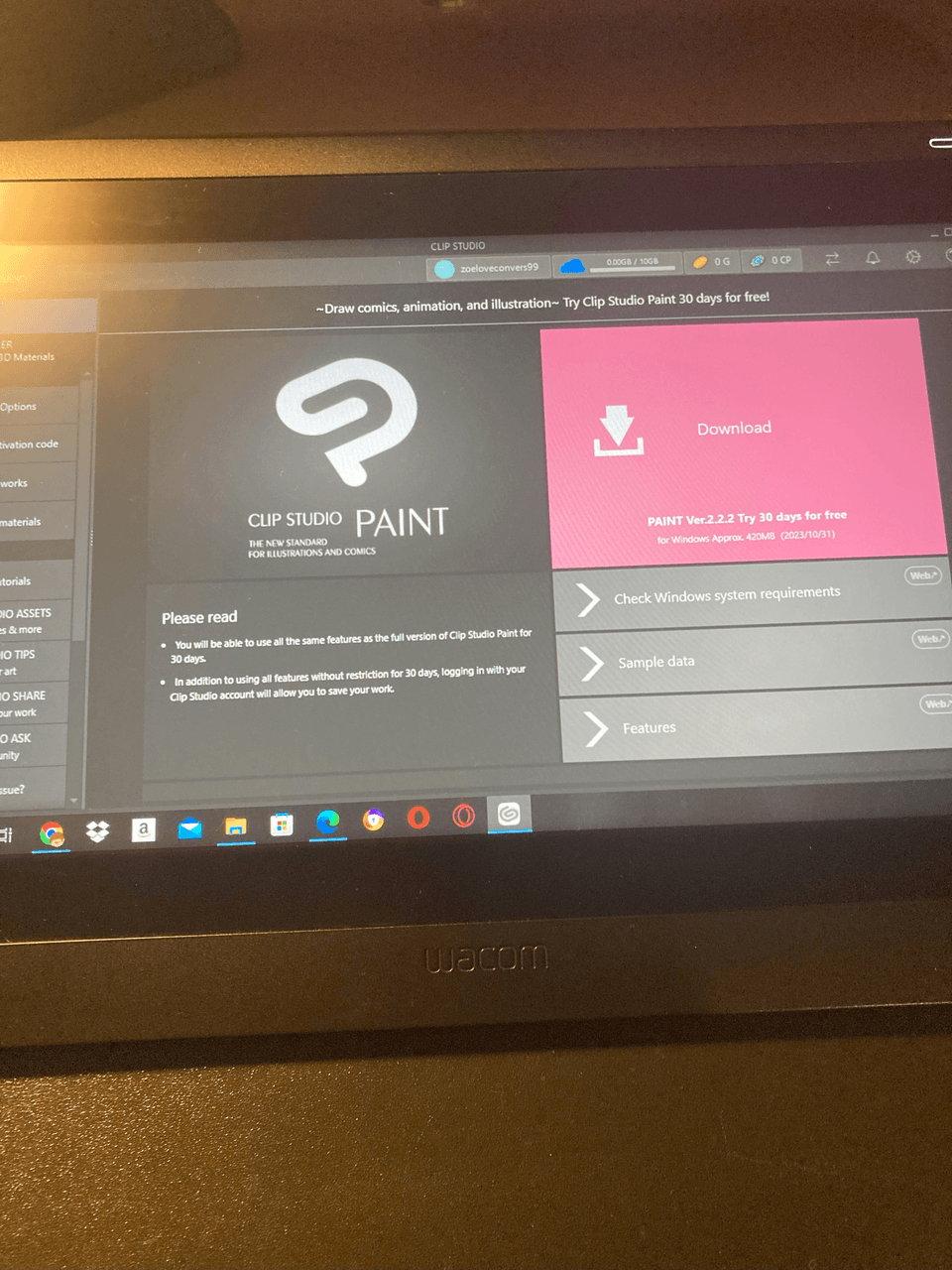 csp v.2 doesn't open my paint program - CLIP STUDIO ASK