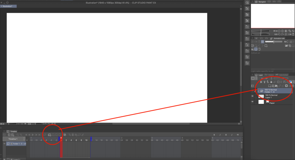 New cel button not working. - CLIP STUDIO ASK