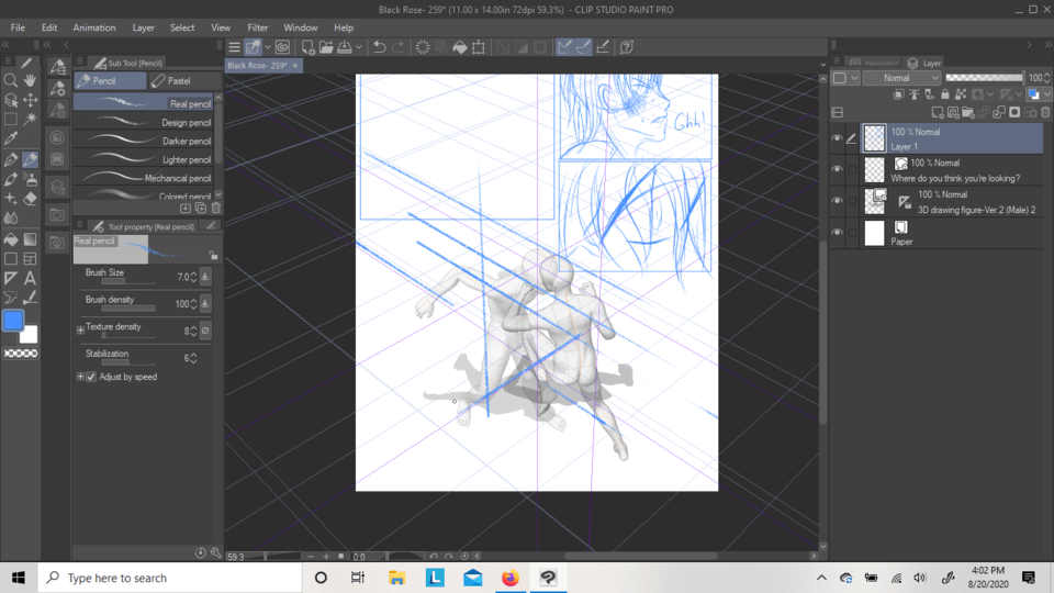 Can't trace 3D models. Pen won't respond - CLIP STUDIO ASK