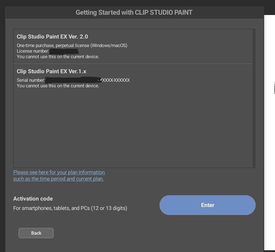 I can't deactivate my license CLIP STUDIO ASK