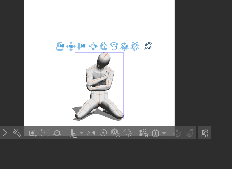 I'm trying to use 2-person 3D, but only one model appears - CLIP STUDIO ASK