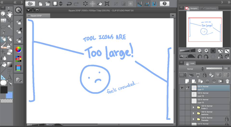 How Can I Change The Icon Sizes Clip Studio Ask